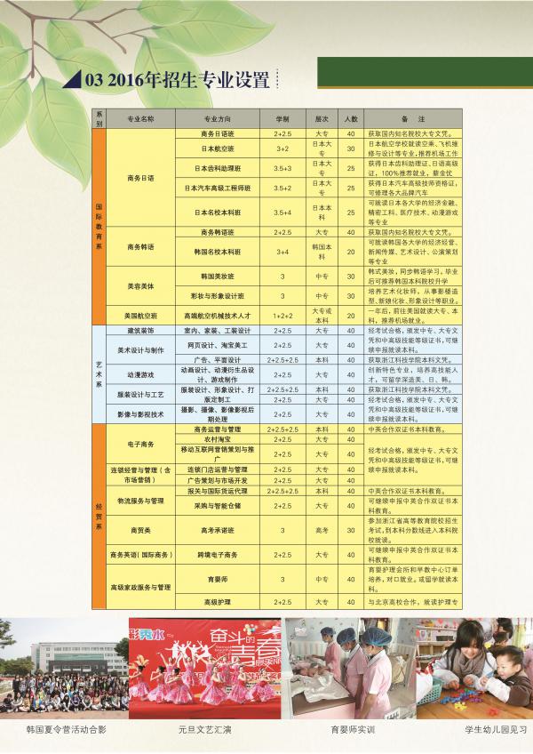 2016年嘉兴市秀水经济信息专修学院招生简章